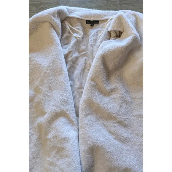 Sienna Sage Beige Women's Faux Fur Soft Open Front Cardigan Sweater Size 2X - Picture 6 of 7